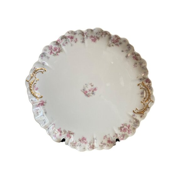 Limoges Hand Painted Porcelain Platter Plate Charger – French Collectible China - Picture 1 of 11